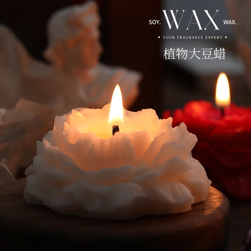 Camellia scented candles simple advanced sense yoga meditation birthday gift home decoration ornament